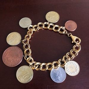 International Coin Bracelet